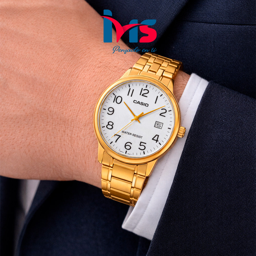 ⌚ Reloj Casio MTP-V002G-7B2 – Dorado Clásico - Hombre.