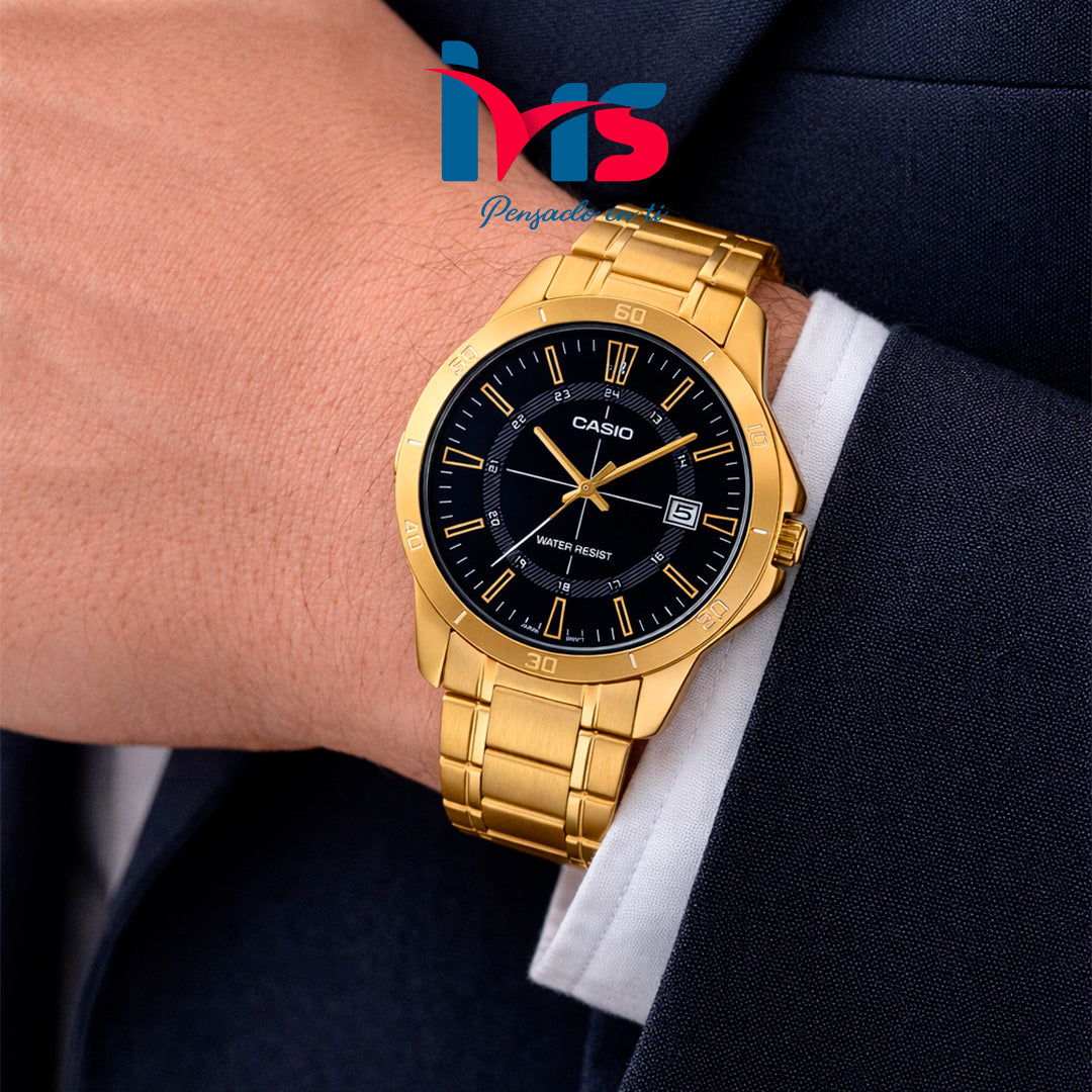 ⌚ Reloj Casio Dorado Analógico – Elegancia Clásica - hombre.