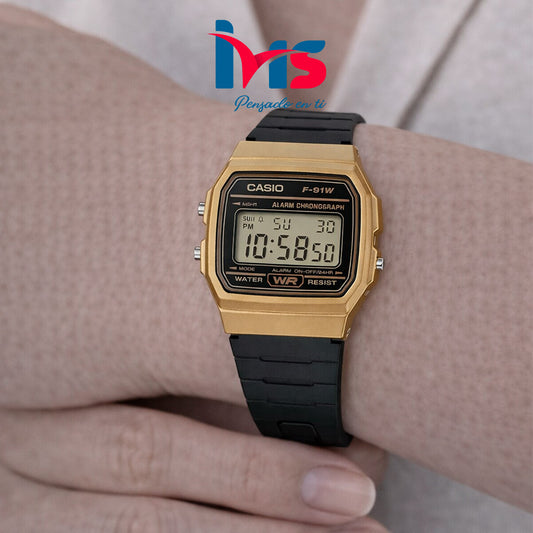 ⌚ Reloj Casio F-91WM-9A Unisex – Digital Clásico Retro