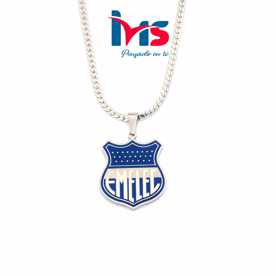 Collar Escudo EMELEC – Acero Inoxidable 304 - Grande