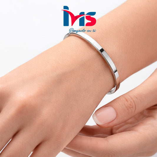 ✨ Pulsera Rígida de Acero Inoxidable 304