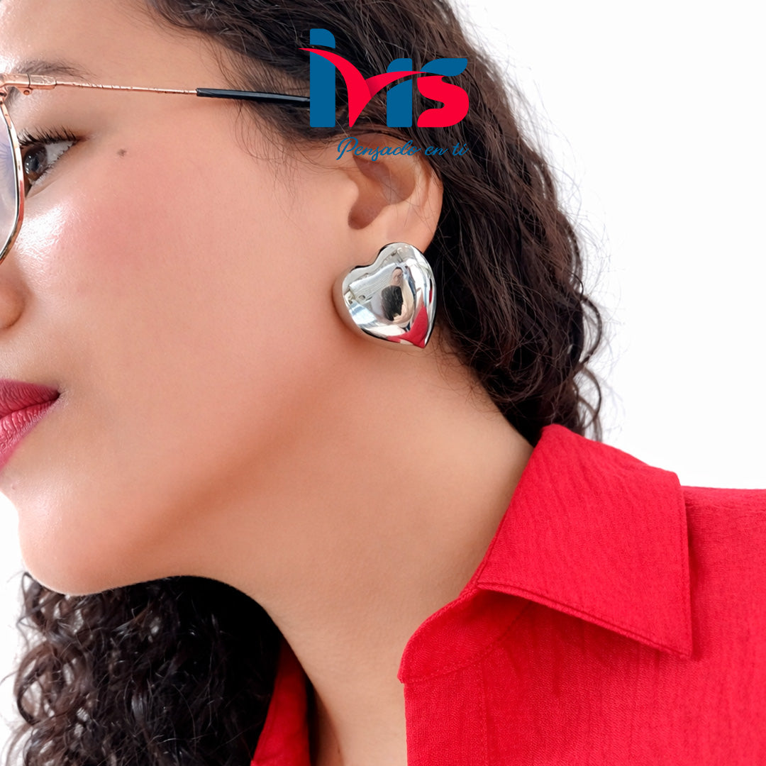 ✨ Aretes Corazón Waterproof en Acero Quirúrgico 316L