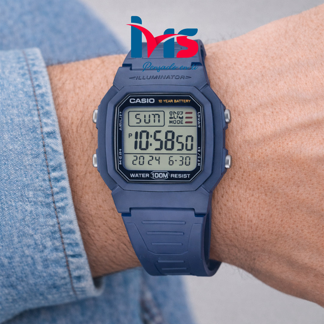 ⌚ Reloj Original CASIO W-800H-2AV para Hombre