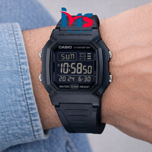 ⌚ Reloj Original CASIO W-800H-1BV para Hombre
