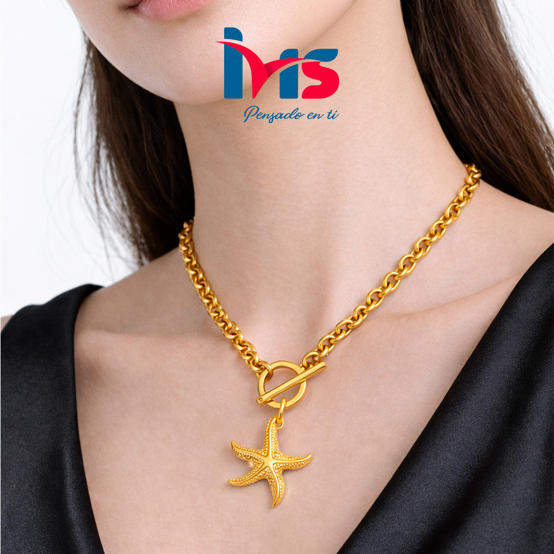 ✨ Collar Estrella de Mar en Acero Quirúrgico 316L