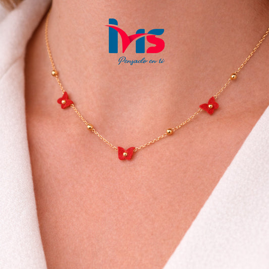 Collar Mariposas – Acero Quirúrgico 316L Waterproof