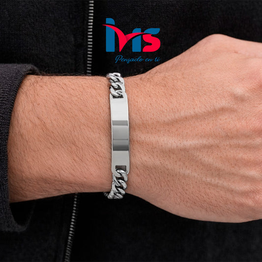 Pulsera de Acero Inoxidable 304 – Diseño ID Clásico