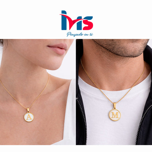 ✨ Collares Personalizados con Inicial – Acero Quirúrgico 316L ✨