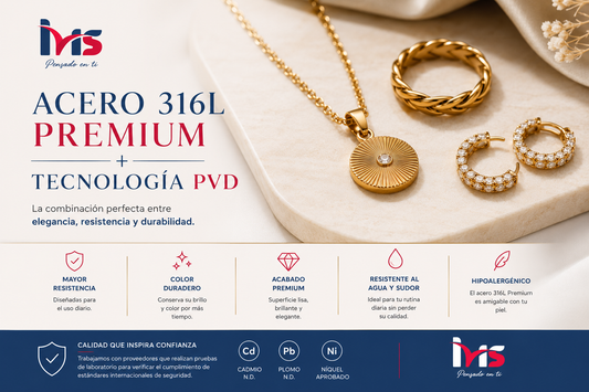Acero 316L Premium + Tecnología PVD | Calidad y Elegancia | Ivis Ecuador