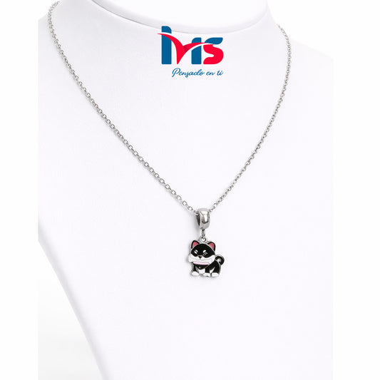 🐶 Collar Dije Perrito en Acero Inoxidable 304.