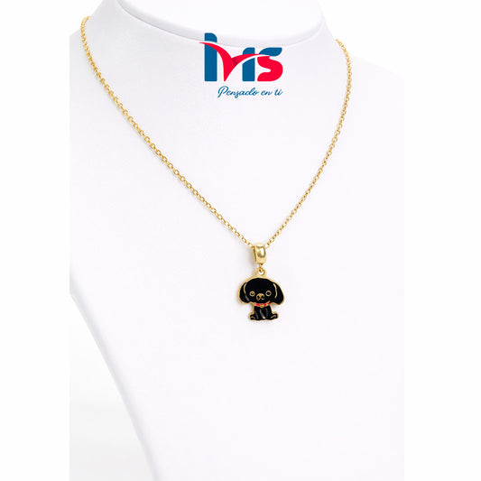 🐾 Collar Perrito Negro en Acero Inoxidable 304.