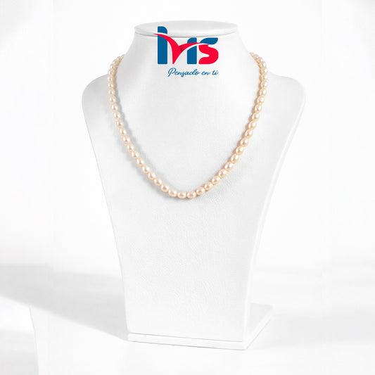 ✨ Collar Clásico de Perlas Naturales – Elegancia Atemporal.