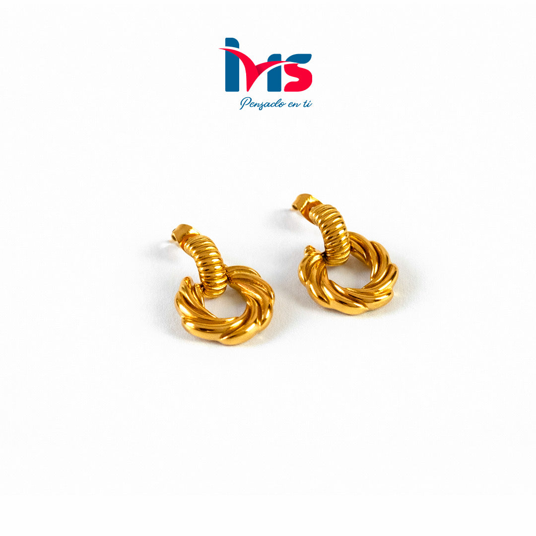 Aretes Trenzados Premium en Acero Quirúrgico 316L Waterproof