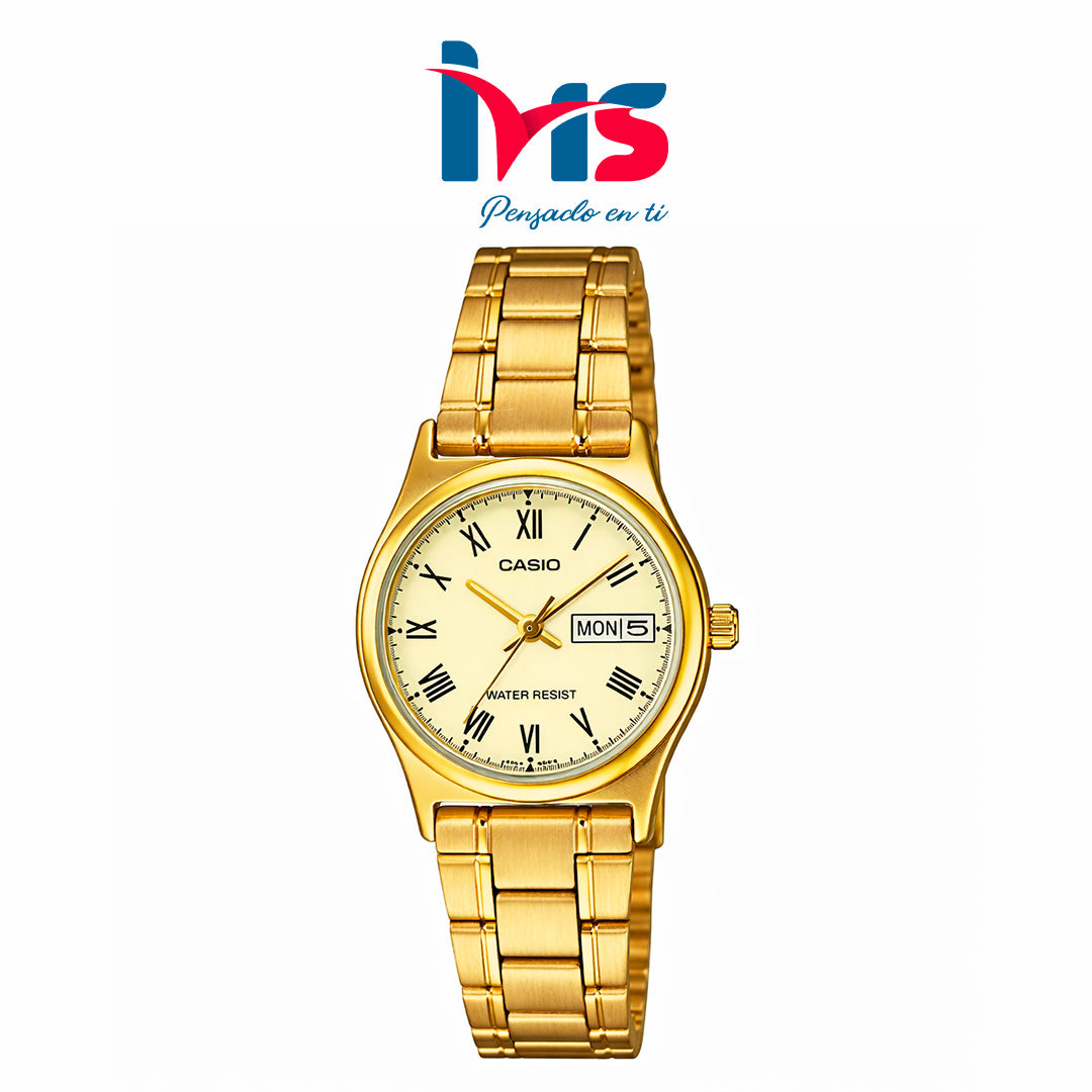 ⌚ Reloj Casio LTP-V006G-9B – Dorado Elegante - Mujer.