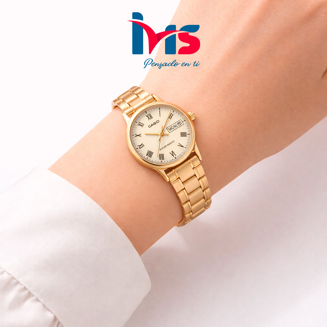 ⌚ Reloj Casio LTP-V006G-9B – Dorado Elegante - Mujer.