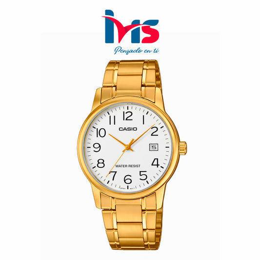 ⌚ Reloj Casio MTP-V002G-7B2 – Dorado Clásico - Hombre.