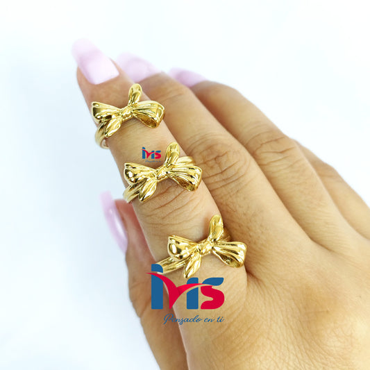 Anillo Lazo Ajustable | Acero 316L Premium, Enchapado en Oro y Recubrimiento PVD