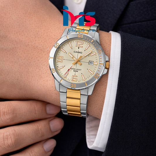 ⌚ Reloj Casio Original MTP-VD01SG-9BV para Hombre