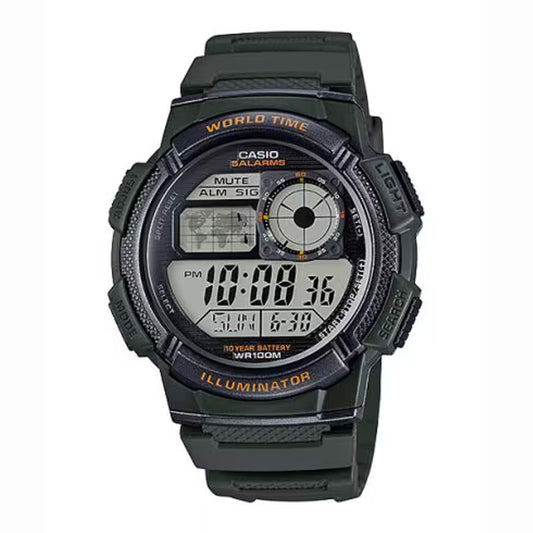 ⌚ Reloj Casio AE-1000W-3AV Digital para Hombre | Hora Mundial 100 m