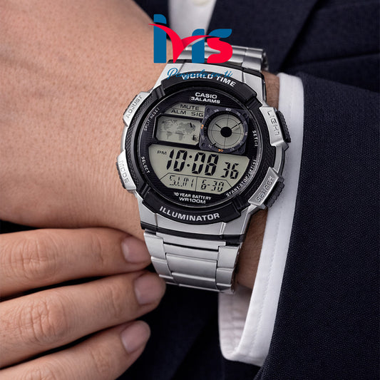 ⌚ Reloj Casio AE-1000WD-1AV Digital para Hombre | Hora Mundial 100 m