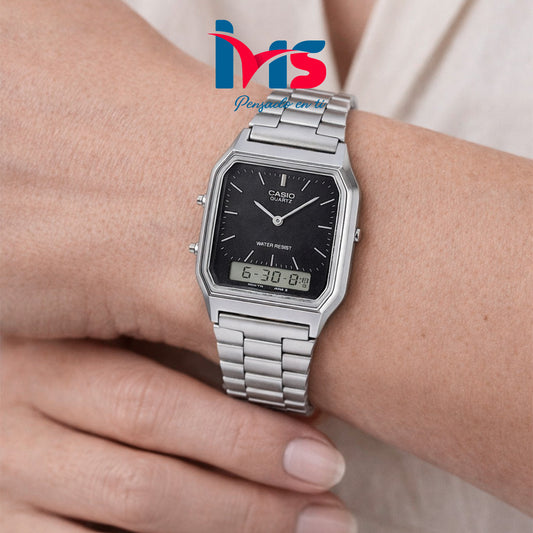 ⌚ Reloj Casio AQ-230A-1 Vintage Unisex | Analógico + Digital