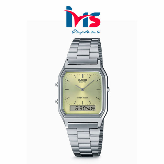 ⌚ Reloj Casio AQ-230A-9A Vintage Unisex – Analógico + Digital