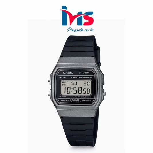 ⌚ Reloj Casio F-91WM-1B Unisex | Digital Clásico y Ligero