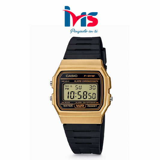 ⌚ Reloj Casio F-91WM-9A Unisex – Digital Clásico Retro