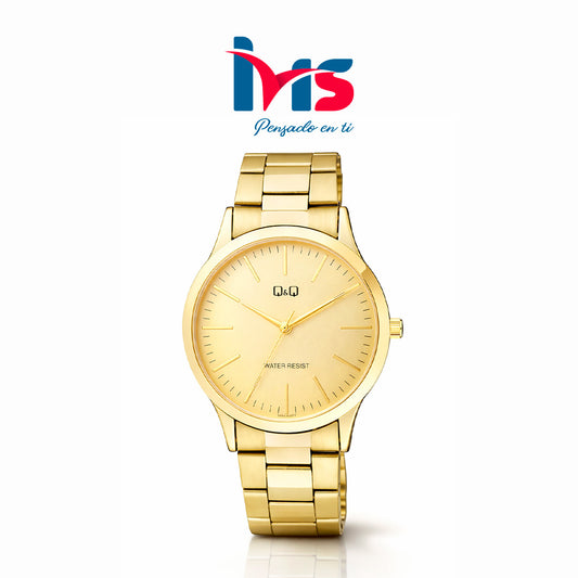 ⌚ Reloj Q&Q Original C62A-003PY – Dorado Clásico para Hombre