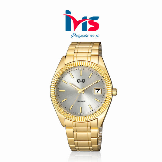 ⌚ Reloj Q&Q Original A476J001Y – Dorado Elegante para Hombre