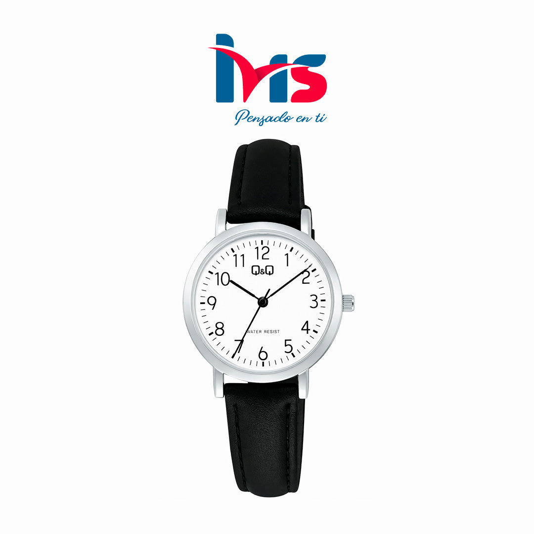 ⌚ Reloj Original Q&Q C35A-008PY para Mujer – Clásico con Correa Negra
