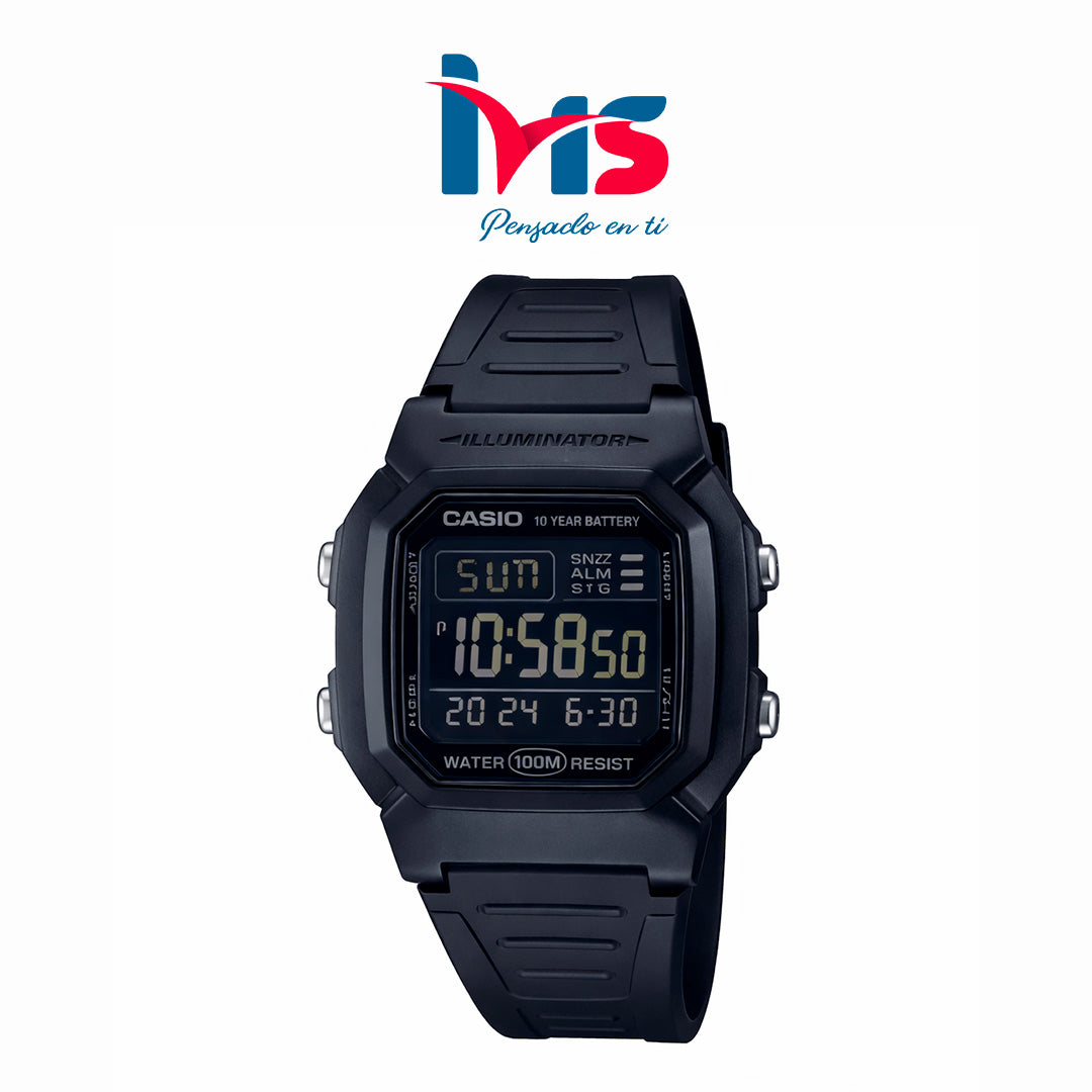 ⌚ Reloj Original CASIO W-800H-1BV para Hombre
