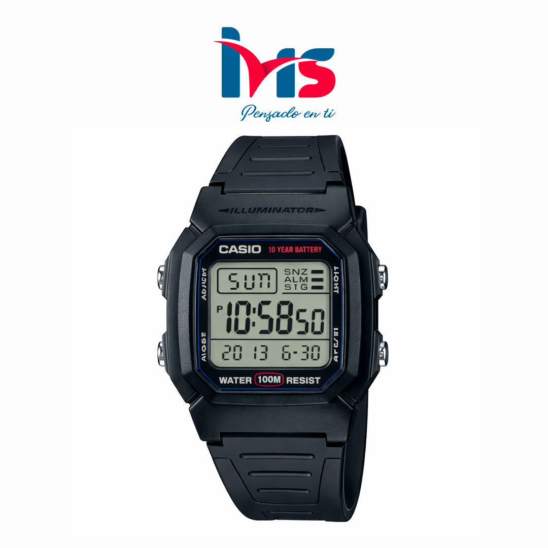 ⌚ Reloj Original CASIO W-800H-1AV para Hombre