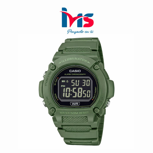 ⌚ Reloj Original CASIO W-219HC-3BV para Hombre