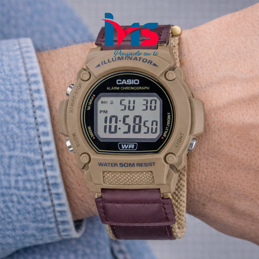 ⌚ Reloj Original CASIO W-219HB-5AV para Hombre