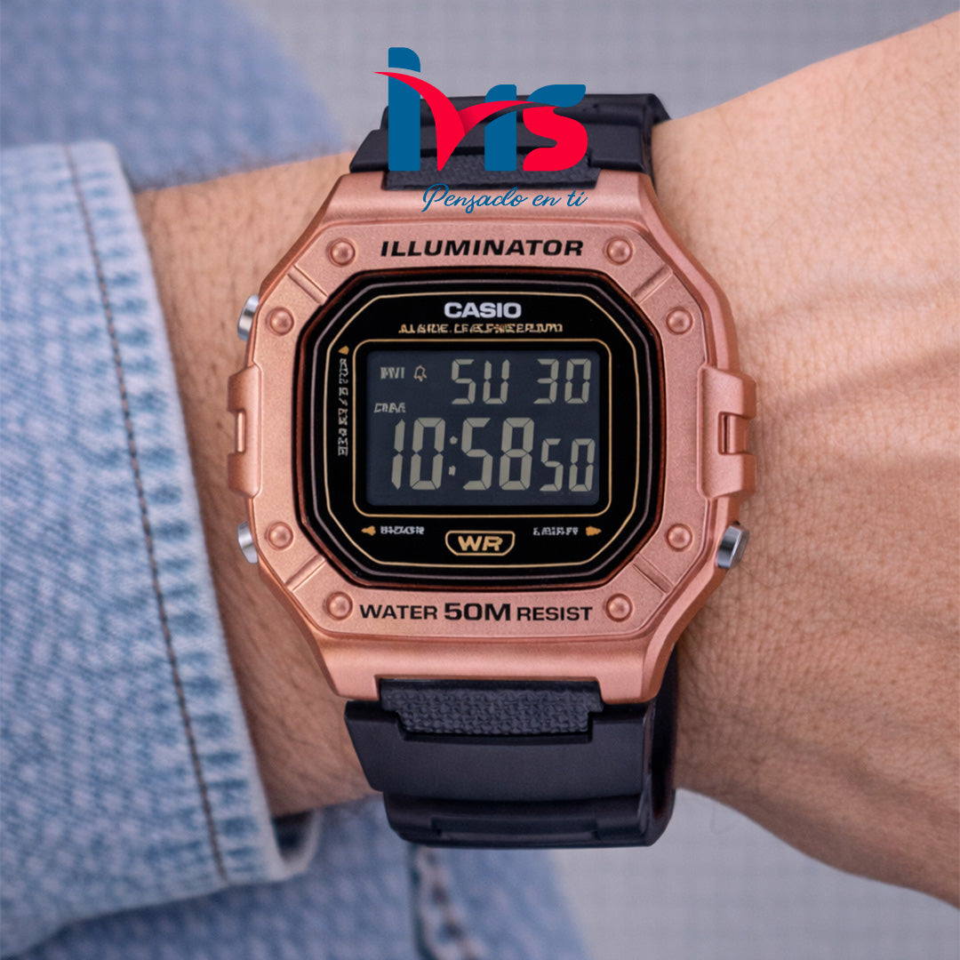 ⌚ Reloj Original CASIO W-218HM-5BV para Hombre