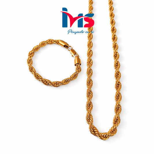 ✨ Joya de Acero Quirúrgico 316L Enchapada en Oro 18K ✨ Waterproof.