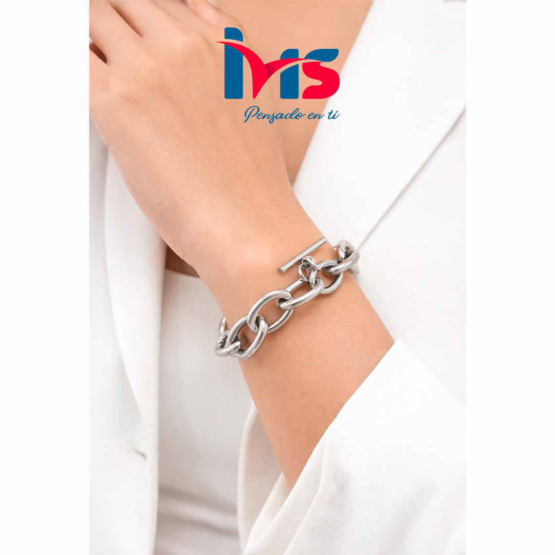 Pulsera de Cadena Gruesa en Acero Inoxidable 304 – Estilo Moderno