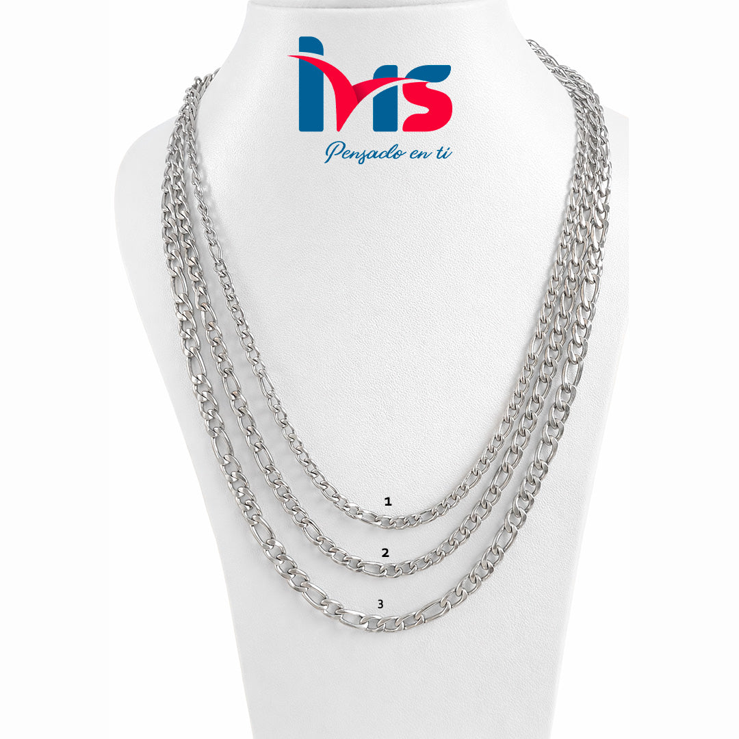 Collar de Cadenas Multigrosor – Acero Inoxidable