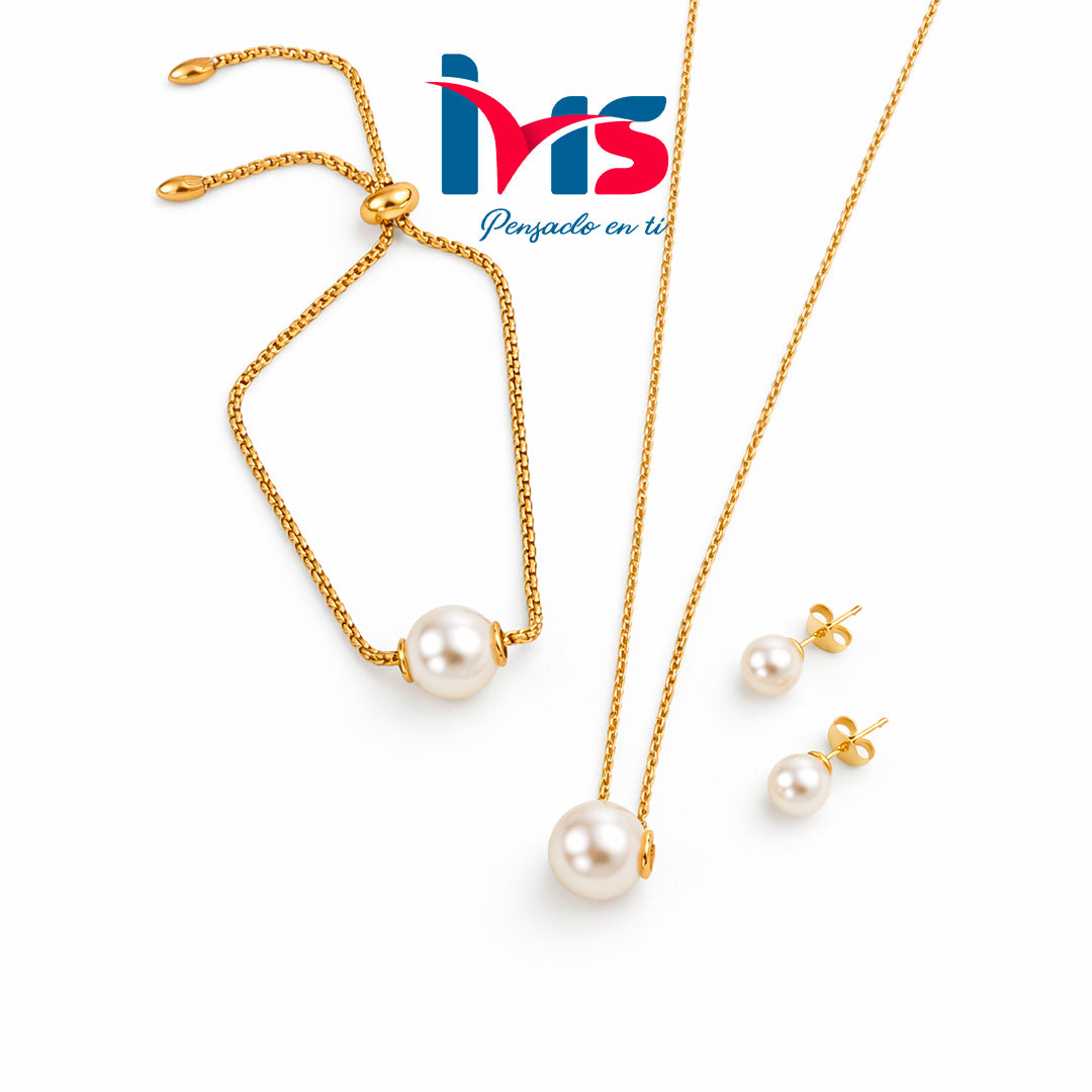 Set de Joyas con Perlas – Elegancia Clásica y Atemporal