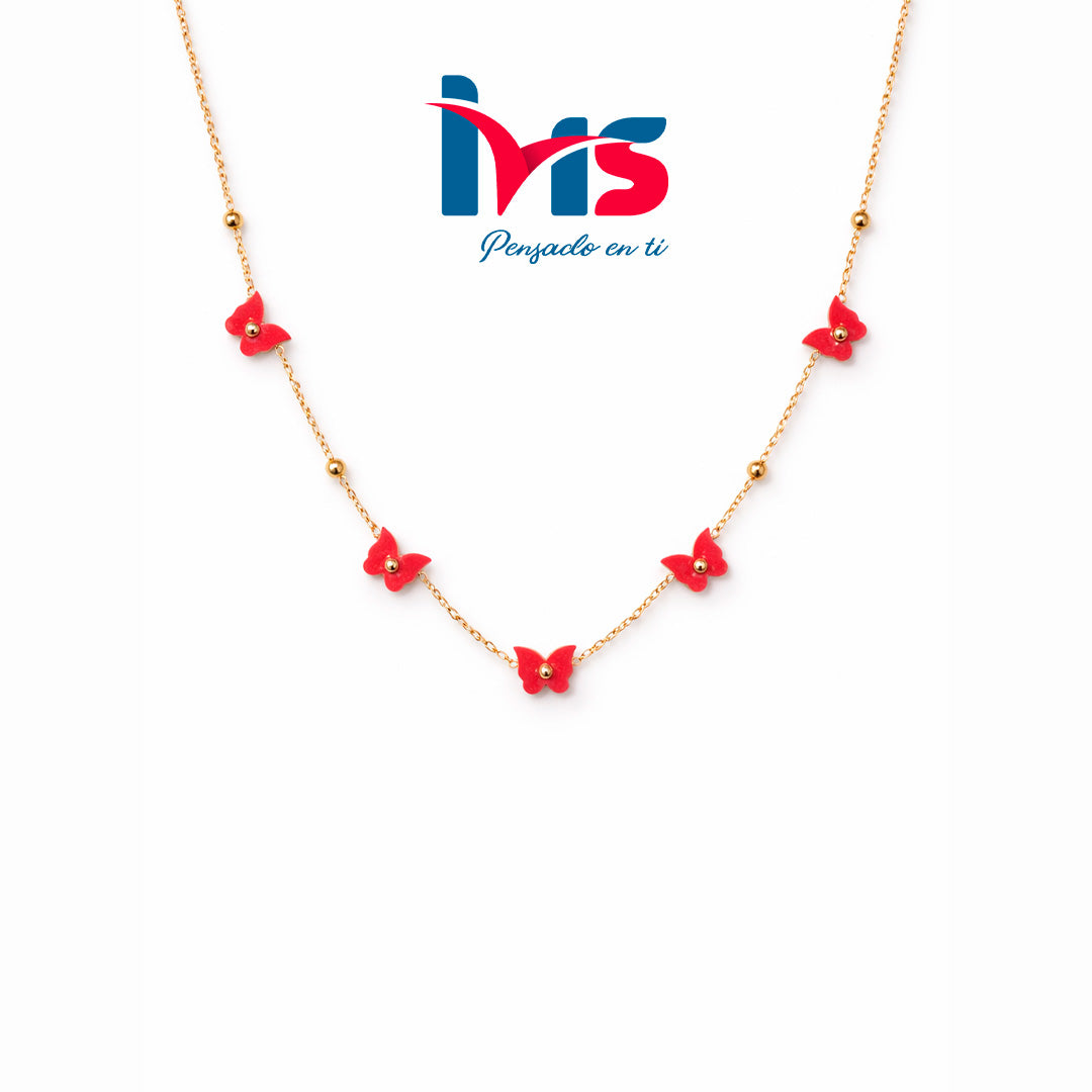 Collar Mariposas – Acero Quirúrgico 316L Waterproof