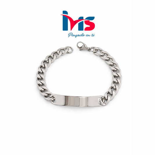 Pulsera de Acero Inoxidable 304 – Diseño ID Clásico