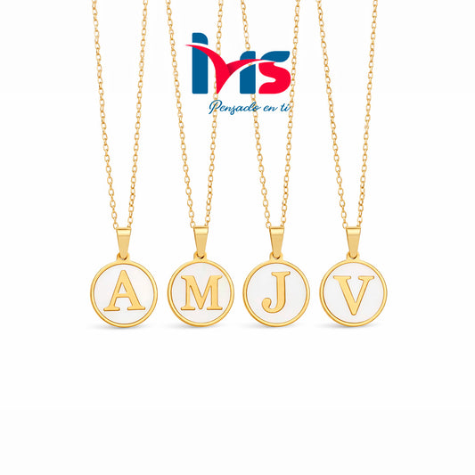 ✨ Collares Personalizados con Inicial – Acero Quirúrgico 316L ✨